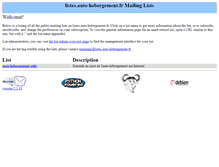 Tablet Screenshot of listes.auto-hebergement.fr